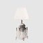 Kensington Table Lamp Base Small Shiny Nickel- Base Only