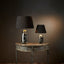 Kensington Table Lamp Base Small Shiny Nickel- Base Only