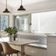 Brasserie Overhead Ceiling Pendant Small Rust