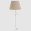 Casablanca Table Lamp Base White- Base Only