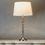 Bahama Table Lamp Base Small Silver- Base Only