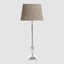 Lyon Candlestick Table Lamp Base Antique Silver- Base Only