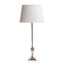 Lyon Candlestick Table Lamp Base Shiny Nickel- Base Only