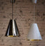 Conrad Hanging Lamp White Silver