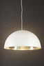 Alfresco Dome Ceiling Pendant White and Silver
