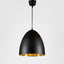 Egg Ceiling Pendant Black and Brass