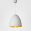 Egg Ceiling Pendant White and Silver