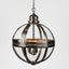 Saxon Ceiling Pendant Large Shiny Nickel