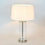 Iris Glass Table Lamp Base Polished Nickel