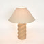 Twist Table Lamp & Shade Clay