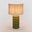 Condotti Green Table Lamp & Shade