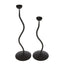 Kemp Candle Holder Black Pair