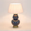 Matisse - Midnight Blue - Glazed Ceramic and Metal Vase Table Lamp Base Only