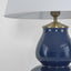 Matisse - Midnight Blue - Glazed Ceramic and Metal Vase Table Lamp Base Only