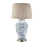 Aviary Ceramic Table Lamp Base Blue and White- Base Only