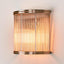 Verre Half Round Wall Light Silver
