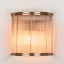 Verre Half Round Wall Light Silver
