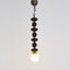 Ribbed black Thread Ceiling Pendant