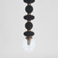 Ribbed black Thread Ceiling Pendant
