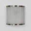 Inanda Half Round Wall Light Nickel