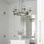 Sienna Chandelier Antique Brass