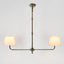 Sheridan Two Arm Chandelier Antique Brass