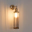 York Outdoor Wall Light Antique Brass