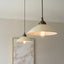 Newport Ceramic Dish Ceiling Pendant Medium White