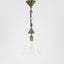 Gadsden Small Glass Hanging Lamp BRASS - House of Isabella AU