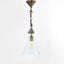 Gadsden Small Glass Hanging Lamp BRASS - House of Isabella AU