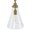 Gadsden Small Glass Hanging Lamp BRASS - House of Isabella AU