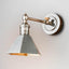 Mayfair Sconce W/Shade Antique Silver - House of Isabella AU