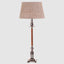 Canterbury Table Lamp Base Antique Silver Brown- Base Only
