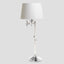 Macleay Swing Arm Table Lamp Base Antique Silver- Base Only