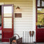 Clark Outdoor Wall Light Antique Brass
