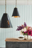 Monte Carlo hanging Lamp Black brass/in - House of Isabella AU