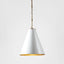 Monte Carlo Ceiling Pendant Small White and Brass