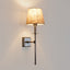 Danish Brass Wall Light Antique Silver