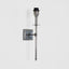 Danish Brass Wall Light Antique Silver