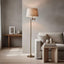 Macleay Floor Lamp Base Antique Brass- Base Only