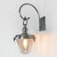 Savoy Outdoor Wall Light with Glass Shade Antique Silver