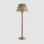 Delaware Table Lamp Antique Brass and Dar Wood