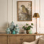 Delaware Table Lamp Antique Brass and Dar Wood