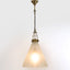 Gadsden Ceiling Pendant Large Brass with Frosted Glass