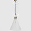 Gadsden Ceiling Pendant Large Brass with Frosted Glass