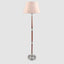 Brunswick Floor Lamp Base Silver with Timber- Base Only