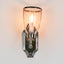 Westbrook Wall Light with Glass Shade Shiny Nickel
