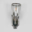 Westbrook Wall Light with Glass Shade Shiny Nickel
