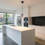 Portofino Small - Shiny Nickel - Metal Drum Pendant Light