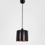 Portofino Ceiling Pendant Medium Matte Black and Copper